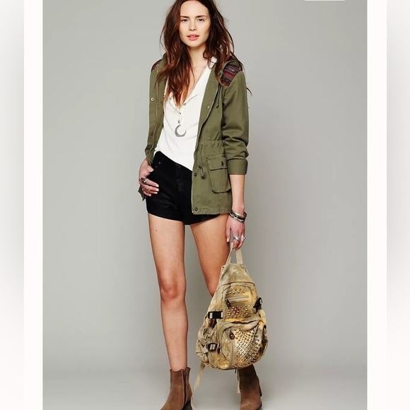 Jen’s Pirate Booty for Free People Green Parka Utility Jacket - Picture 16 of 16